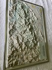 Map East Tennessee 3d Graphic Raised Surface  Color 12 5     18    Metal Frame