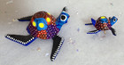 Alebrije Sea Turtle With Baby Turtle Oaxacan Wood Carving Folk Art Oaxaca Mexico