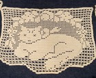 Vtg Cat Doilies  will Need  Small Repair  Set Of 3 Cottagecore