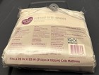 Parents Choice White Fitted Crib Sheet  100  Cotton  28in X 52in Bnip