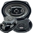 4x Audiotek K7 6x9 1400 Watt 5-way Red Car Audio Stereo Coaxial Speakers- K69 5