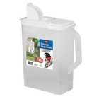 8 Qt Pet Food Bird Seed Storage Container And Dispenser With Spout Plastic Clear