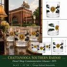 Own A Piece Of Chattanooga History     3 Southern Railway Diesel Shop Glasses 1975