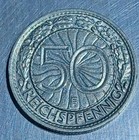 1928f German 50 Reichspfennig