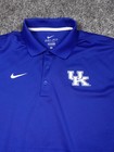Kentucky Wildcats Polo Shirt Mens Large Ncaa College Basketball Nike Dri-fit