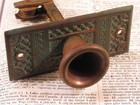 Bronze Corbin Eastlake Door Bell Pull Knob Plate W Pulley Venetian Hardware