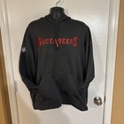 Nike Nfl Football Tampa Bay Buccaneers Pewter Throwback Rare Hoodie Sweatshirt L