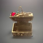 Vintage Avon Treasure Chest Pill Case 1970s Trinket Box