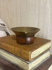 Carl Aubock Brass Vintage Ashtray With Leather Trim 1950   s