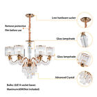 Modern Crystal Chandelier 6-light Vintage Ceiling Light Lamp Fixture Flush Mount