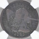 1795 Flowing Hair Large Cent Ngc F12 Bn Plain Edge Tough Coin