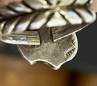 Older Native American Indian 925 Silver Squash Blossom Mop Band Fine Ring Sz3 5