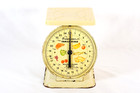 American Family Scale Vintage Kitchen Scale Illustrated Dial Rustic Farmhouse