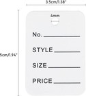 Jijacraft 1000pcs Price Tags  White Clothing Tag For Retail  Small Paper Tags