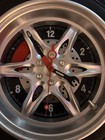             car Wheel Clock - For Display Only - Man Cave Garage Art As-is Decorative