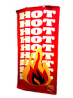 New 2025 Burger King Beach Towel- Logo Hot Hot Hot  Flames 28  X 55  Advertising