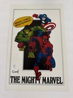 11x17 The Mighty Marvel Print 2x Signed   Blank Jam Page For Comic Con Sketches