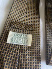 Drake s Hand Made For Barneys New York Silk Tie Navy Gold Basketweave