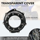 Clutch Cover W  Observing Window For Yamaha Yfz450r 2009-2023  5tg-15415-10-00