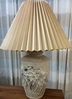 Safari - Pacific Coast    90s Elephant Table Lamp W nite Light Orig Shade   Finial