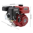 7 5hp Gas-powered Diesel Engine 3000w With 0 95 Gal Fuel Tank Pull Start