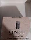 Clinique Stay-matte Sheer Pressed Powder - 02 Stay Neutral   mf  Nib 