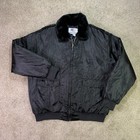 Security Jacket Mens 4xl Black Fur Collar Puff First Class Private Watch Guard