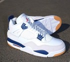 Jordan 4 Retro Sb  navy Blue  Men s Mid Top Basketball Shoes Size 7-12