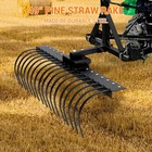 49 In 3 Point Attach Landscape Rock Rake Fit For 2  Receiver For Tractor atv utv