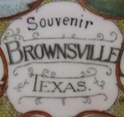 Early 20th Century Souvenir Multi Scene Plate Rio Grande River Brownsville Texas