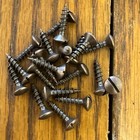  6 X 5 8 Wood Screws Slotted Oval Head Antique Copper Plated 20 Pk Free Ship