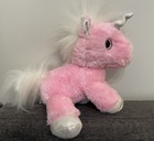 Aurora Sparkle Unicorn Blossom Plush Stuffed Animal Pink New 12 
