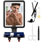 9 2 8inch Heated Shower Mirror Fogless For Shaving With Lights  Led Shower 