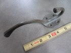 Antique Solid Brass Hall Tree Coat Harness Hat Bronze 6  Double Hook W  Patina