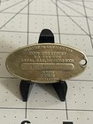 Vintage Chevrolet Bow Tie Key Chain Brass Mail Drop Key Ring - Spr01