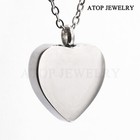 Heart Always In My Heart Cremation Urn Necklace Pendant Ashes Memorial Keepsake