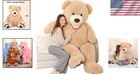 5ft Cuddly Giant Teddy Bear - Perfect Plush Gift For Lovers On Any Occasion