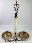 Rare Vintage Solid Brass And Marble Scales Of Justice Balancing Scale 23  Tall