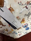 Dooney Bourke Disney Tote Holiday Christmas Dogs Santa Tails Lady Tramp Stitch
