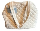 Nwt  The Spring Shop Quilted Pet Carrier  Cream Tote Bag  Soft For Small Dog cat