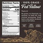 Rendered Grass Fed Beef Tallow 14oz   Maple Valley   Usda Inspected   Made In Us