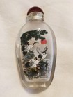 Beautiful Vintage Reverse Painted 4  Japanese Snuff Bottle