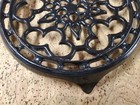 Le Creuset Cousances Black Enameled Cast Iron 8  Trivet France