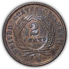 1864 Two Cent Piece Uncirculated Unc Coin  Details  21310