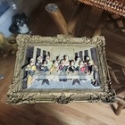 Vintage Italian The Last Supper Wall Hanging 3d Plaque Jesus Disciples Ornate 