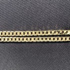 Gold Chain Square Cuban Link Necklace 20in 6mm