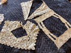 Lot Of 31 Antique vintage Collars Cuffs Yokes Gloves Trim Bag Variety