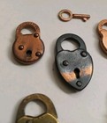 Vintage Eagle Lock Co Walsco   Unbranded Miniature Padlock Lot  5 