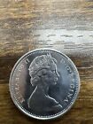 Silver Color 1967 Canadian Centennial Uncirculated Proof Like One Cent Coin 