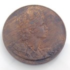 1953 E Ii R Elizabeth Ii Regina Coronata Mcmliii Canada Medal 1 25in 17 7g J559